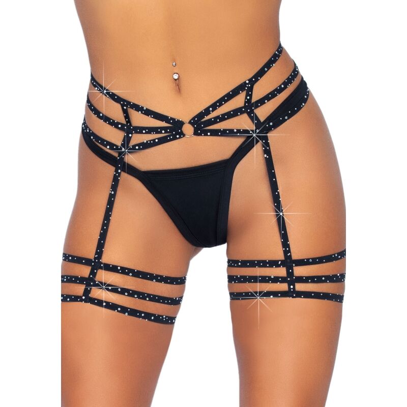LEG AVENUE - LIGUERO CON BRILLANTES TALLA ÚNICA