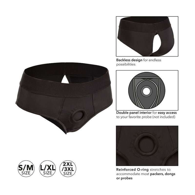CALEXOTICS - BOUNDLESS ARNÉS CALZONCILLO CON ABERTURA TRASERA L/XL