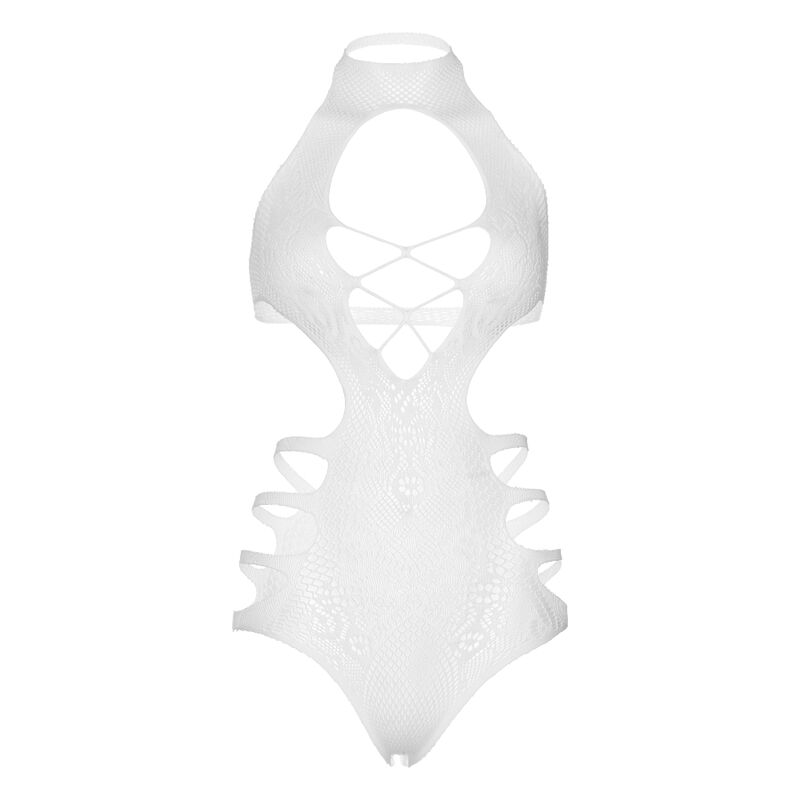 LEG AVENUE - BODY DE ENCAJES TALLA ÚNICA - BLANCO