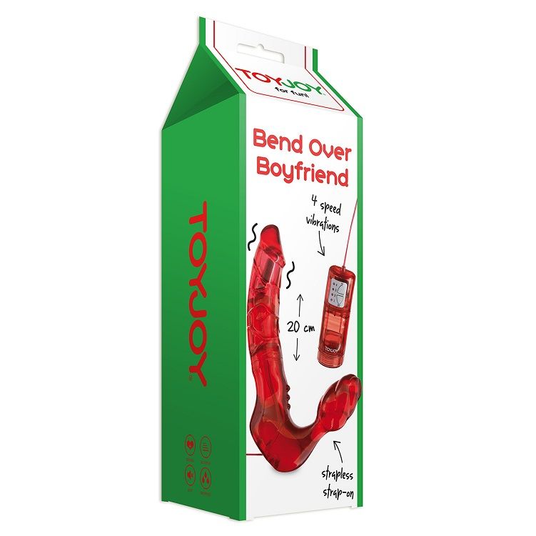 TOYJOY - ARNÉS DOBLE PENETRACIÓN SIN CORREAS CON VIBRADOR