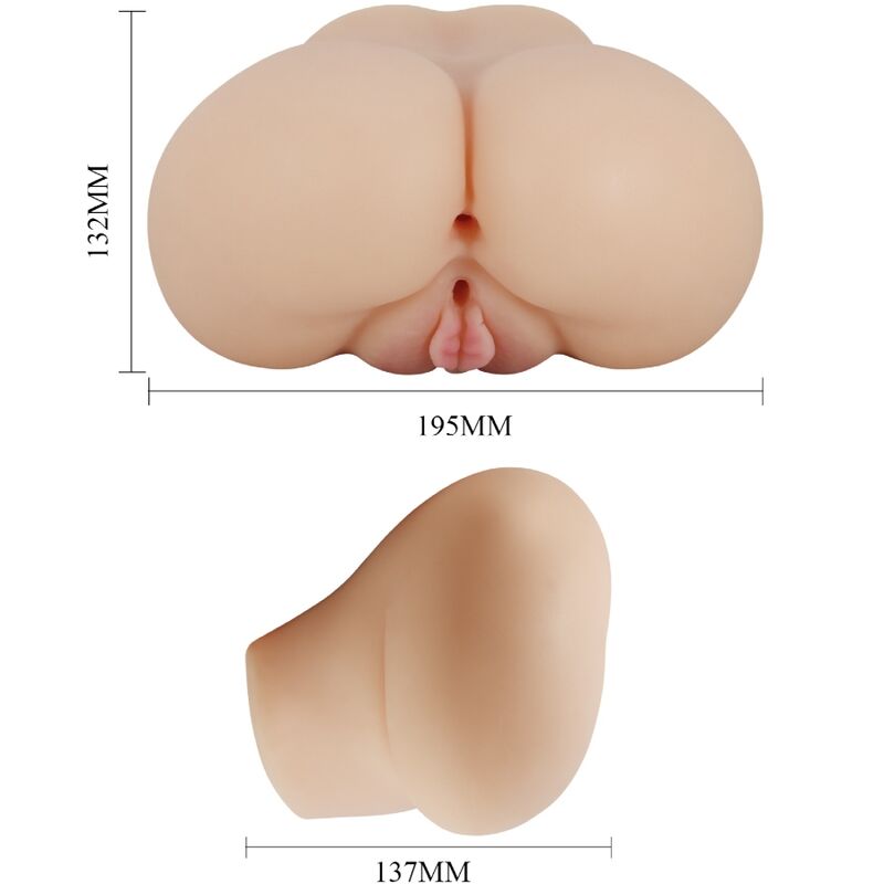 CRAZY BULL - VAGINA Y ANO REALÍSTICOS VIBRADOR LUNA