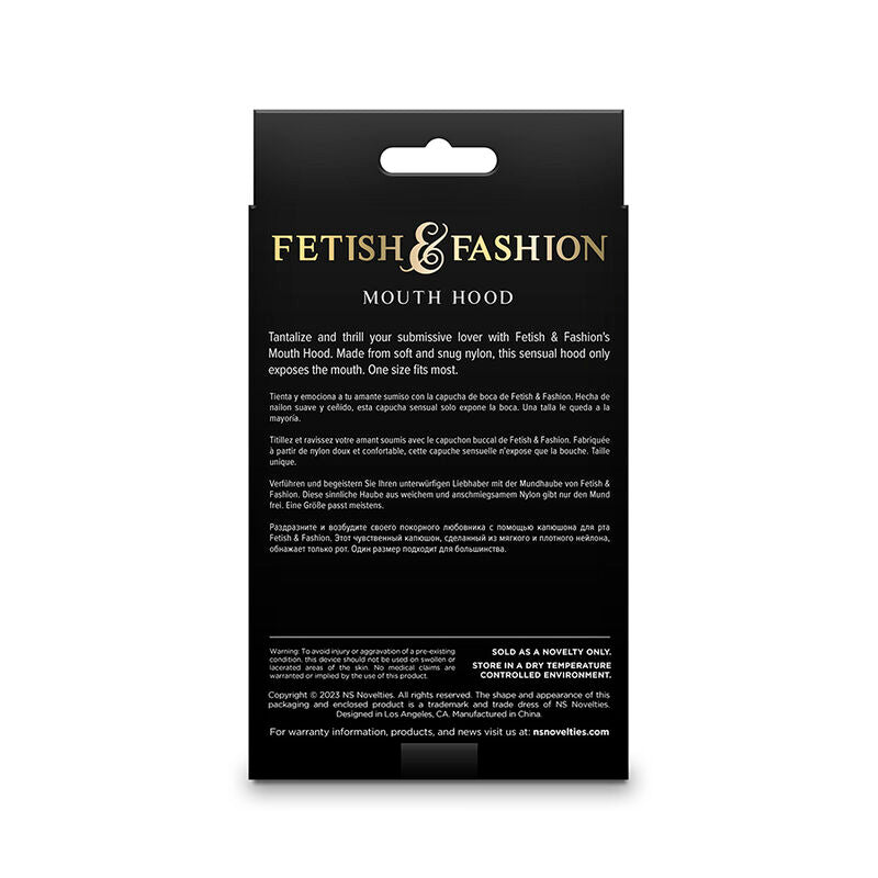 NS NOVELTIES - FETISH & FASHION PASAMONTAÑAS APERTURA DE BOCA NYLON NEGRO