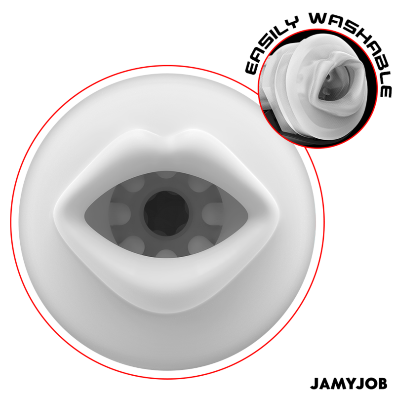 JAMYJOB - MEGABITE MASTURBADOR BOCA AUTOMÁTICO 5 MODOS SUCCIONADOR Y VIBRACIÓN