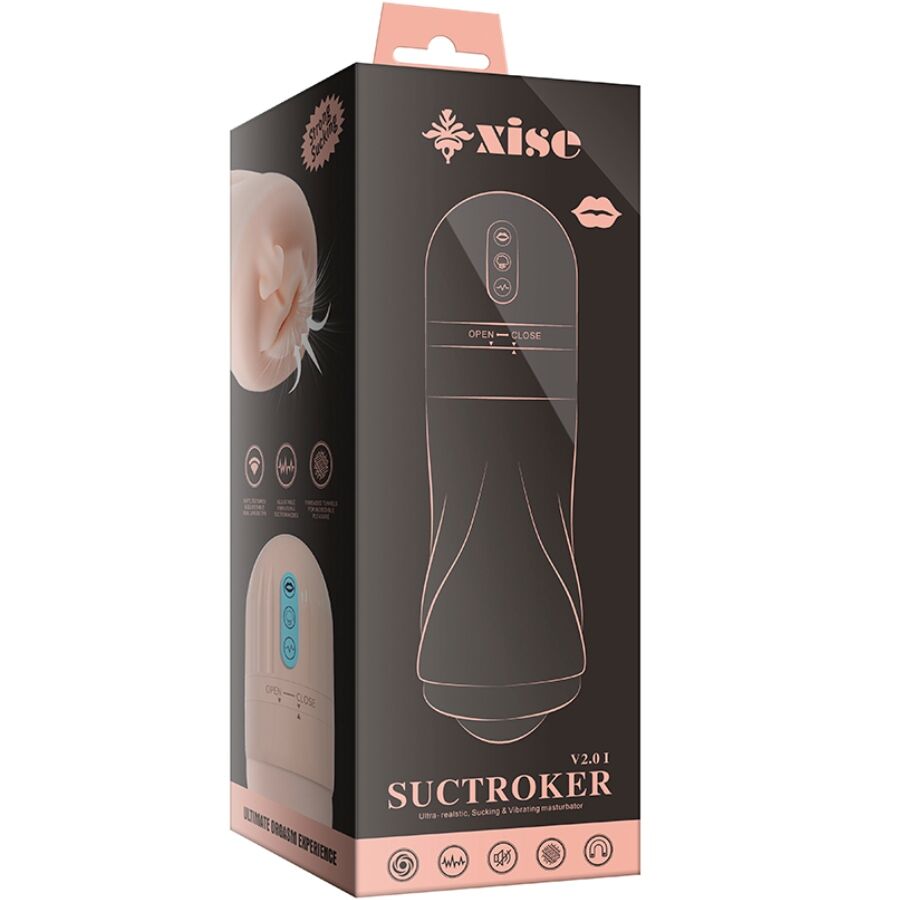 XISE - SUCTROKER V2.0 I MASTURBADOR BOCA CON VIBRACIÓN