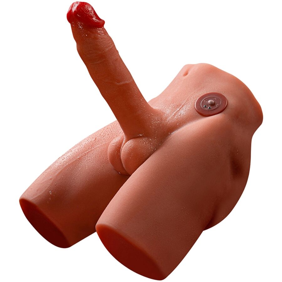 XISE - JASON MASTURBADOR DILDO REALÍSTICO CON THRUSTING Y VIBRACIÓN 17 CM
