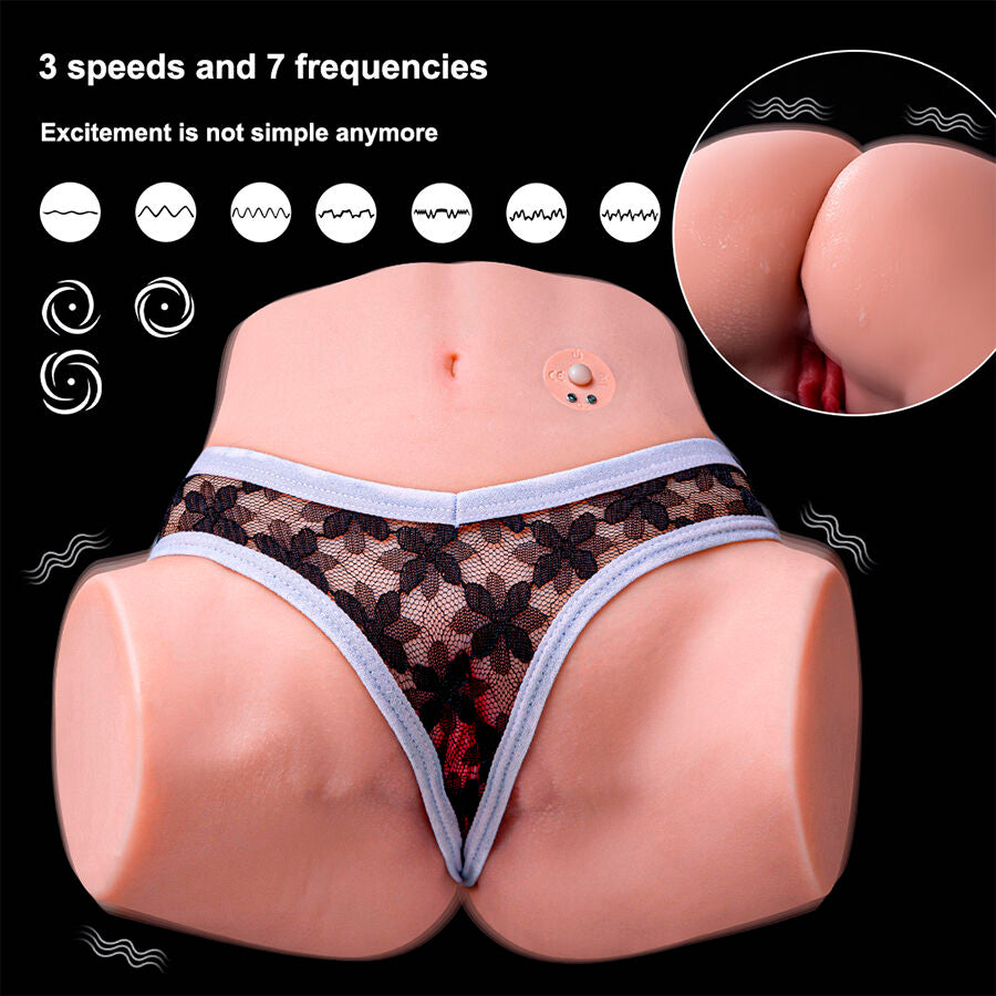 XISE - TRACY VIBRATING MASTURBADOR VAGINA Y ANO REALÍSTICO MULTIPOSICIÓN CON VIBRACIÓN