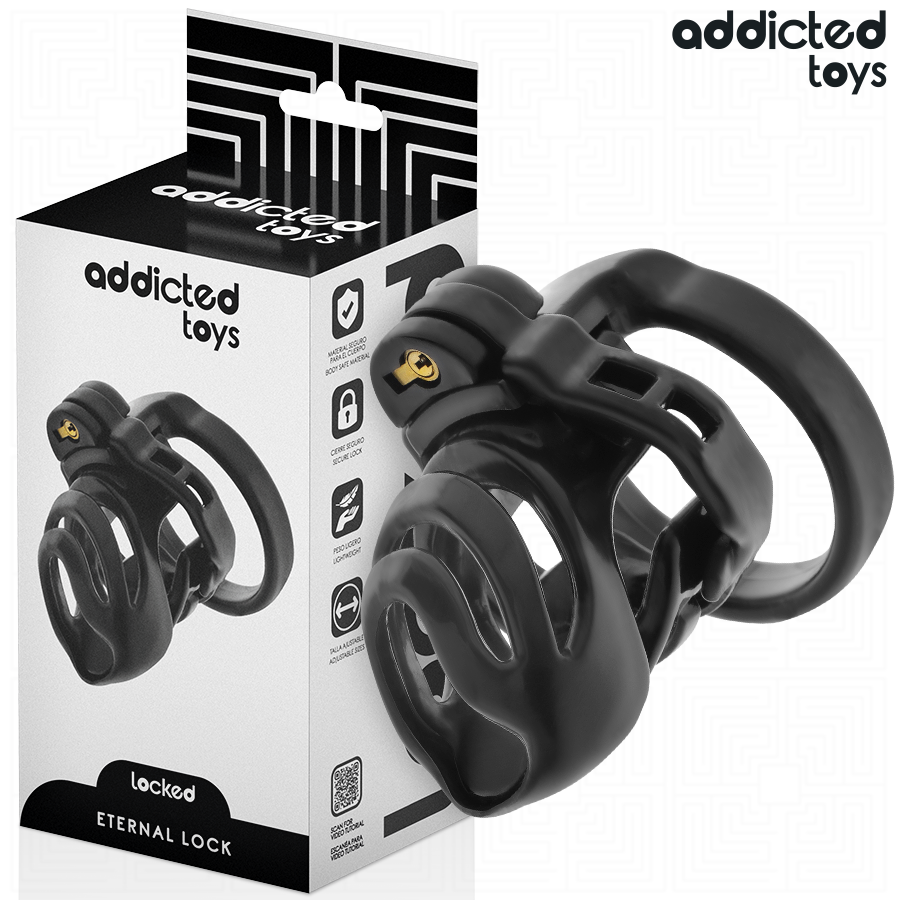 ADDICTED TOYS LOCKED - ETERNAL LOCK JAULA PARA PENE 9 CM