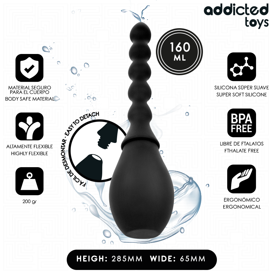 ADDICTED TOYS - LIMPIADOR DE VIAJE SILICONA MODELO 2