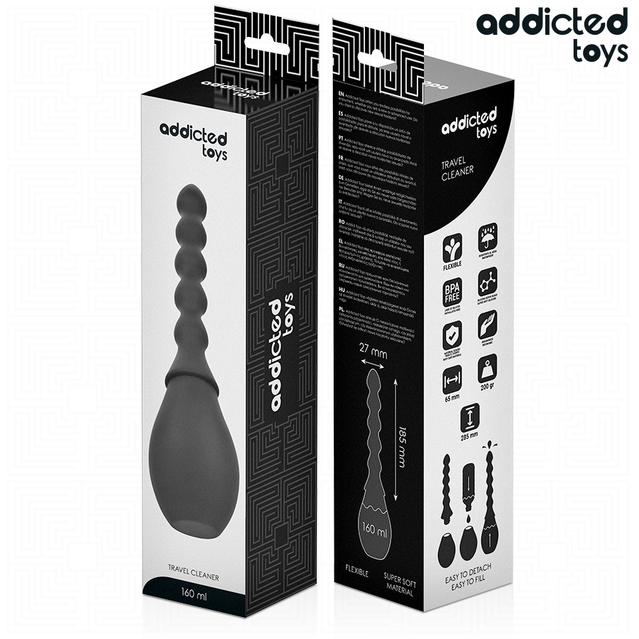 ADDICTED TOYS - LIMPIADOR DE VIAJE SILICONA MODELO 2