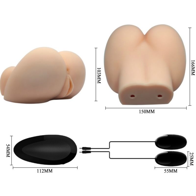 CRAZY BULL - VAGINA Y ANO REALÍSTICOS CON VIBRACIÓN POSICIÓN 6