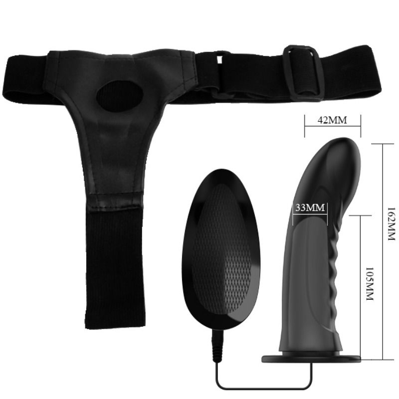 PRETTY LOVE - MARVIN STRAP ON CON VIBRACIÓN Y DILDO HUECO