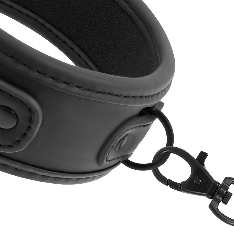 FETISH SUBMISSIVE - COLLAR CON CADENA CON FORRO DE NEOPRENO