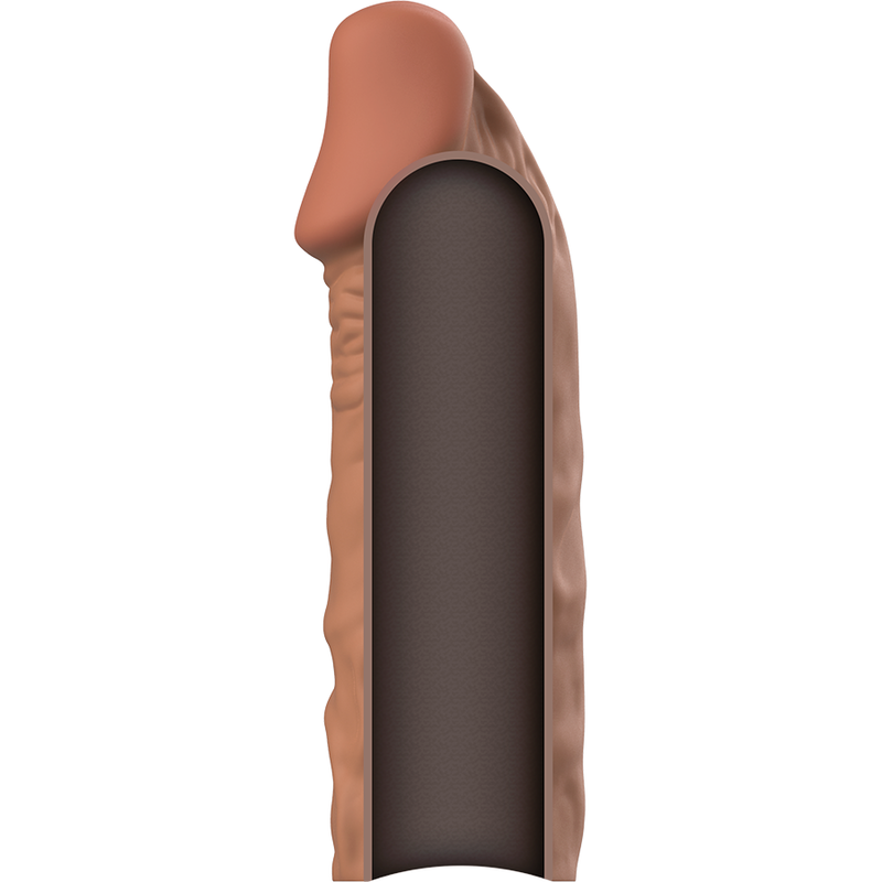 VIRILXL - EXTENSIÓN DE PENE LIQUID SILICONE V5 MARRÓN